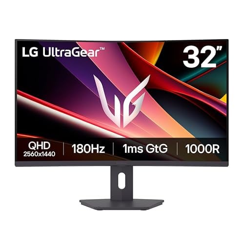 LG 32 Inch QHD 180Hz 1ms Curved Gaming Monitor Deal