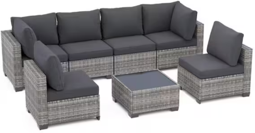 Outdoor Patio Furniture Set - 7-Pieces  Deal