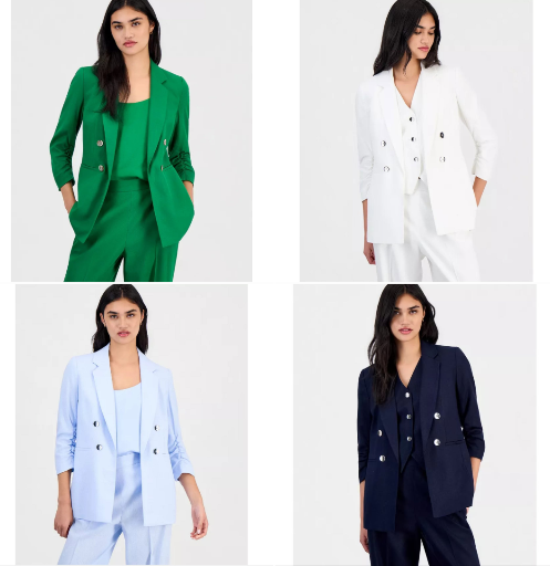 Macy's Linen-Blend Blazer SALE