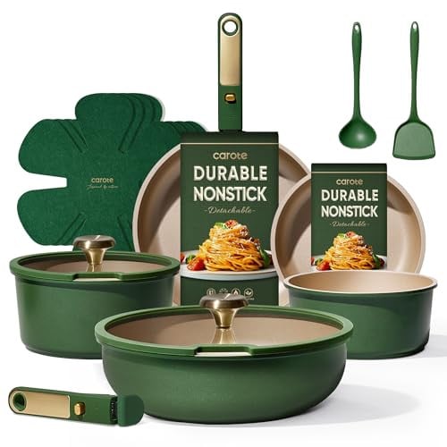 CAROTE 15-Piece Nonstick Cookware Set