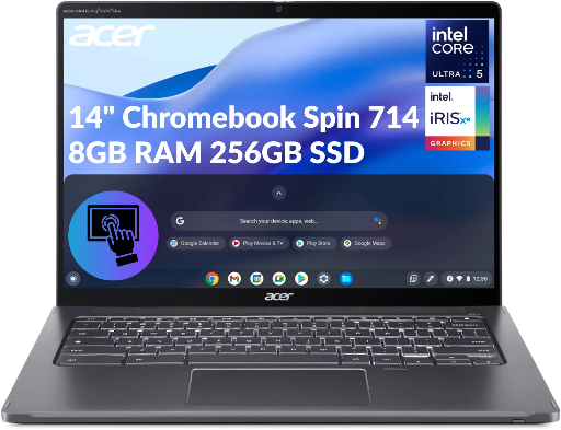 Acer Chromebook Spin 714 14" Touch Core Ultra 5 115U 1st Gen 8GB 256GB AI PC Deal