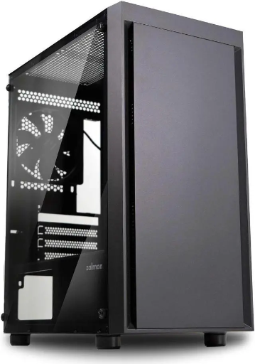 Zalman T3 Compact Mini Tower M-ATX PC Case w/ 2x 120mm Fans & Tempered Glass Side Panel