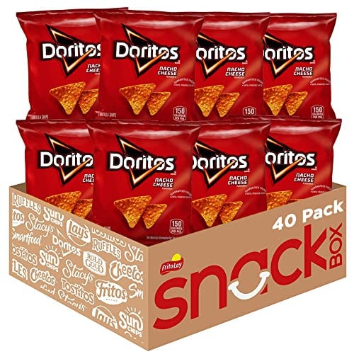Doritos Nacho Cheese Flavored Tortilla Chips 3 x 40-Pack 1-Oz Deal