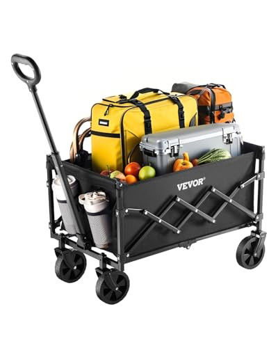 Vevor 120L Collapsible Folding Wagon w/ Wheels