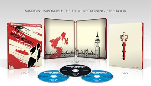 Mission: Impossible - The Final Reckoning: SteelBook (4K Ultra HD + Blu-ray + Digital)