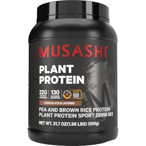 (Prime Deal) Musashi Plant Protein Powder, Chocolate, 900g Deal