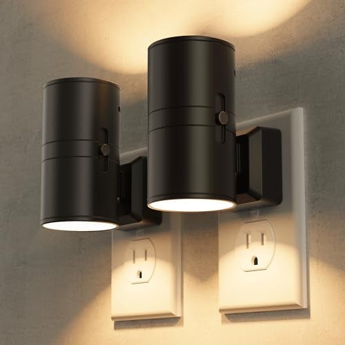 Briignite Dimmable LED Plug-In Night Lights w/ Dusk-to-Dawn Sensor 2-Count Deal