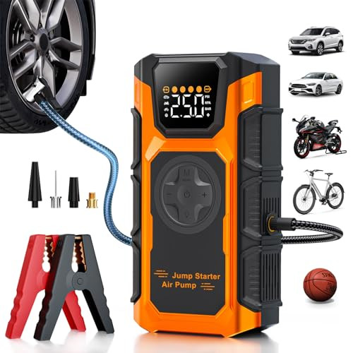 Portable Jump Starter with Air Compressor