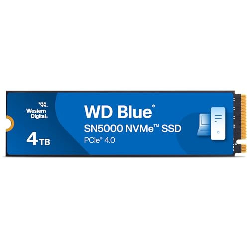 Western Digital 4TB WD Blue SN5000 NVMe Internal Solid State Drive SSD