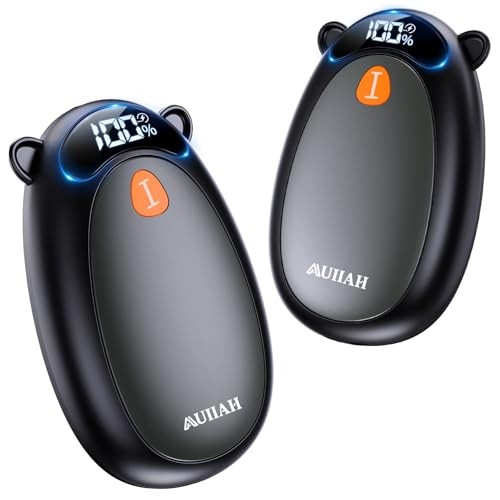 Rechargeable Hand Warmers with LED Display 2-Pack