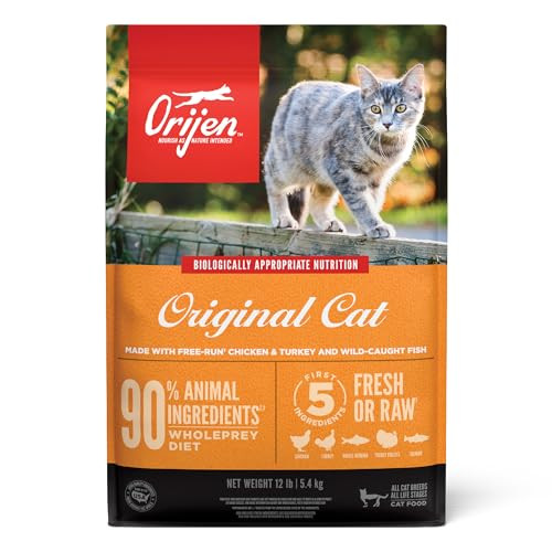ORIJEN Grain Free High Protein Premium Dry Cat Food Original Recipe 12lb Bag
