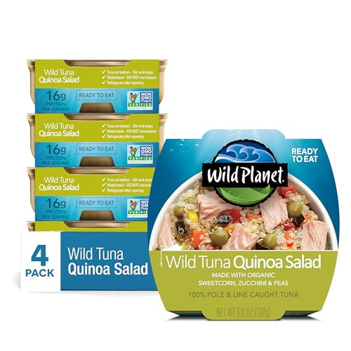 Wild Planet Ready-To-Eat Wild Tuna Quinoa Salad 4-Pack