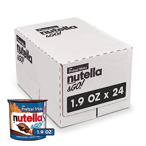 Nutella & GO! Chocolate Hazelnut Spread with Cocoa & Pretzel Sticks, 24 Snack Packs Deal
