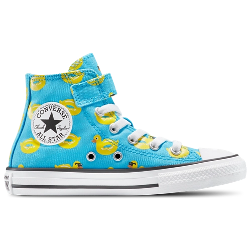 Converse Kids' Chuck Taylor All Star Pool Float Easy-On Sneakers (12-13.5 & 1-3, Gnarly Blue/Dandy Lion)