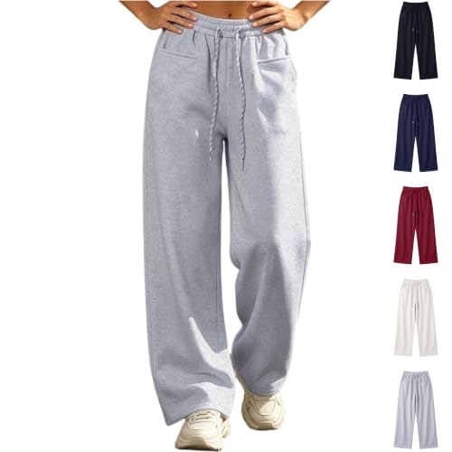 Wide Leg Sweatpants with Pockets Deal