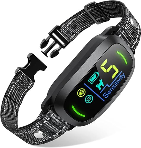FAFAFROG Anti Barking Training Collar W/5 Adjustable Sensitivity Beep Vibration