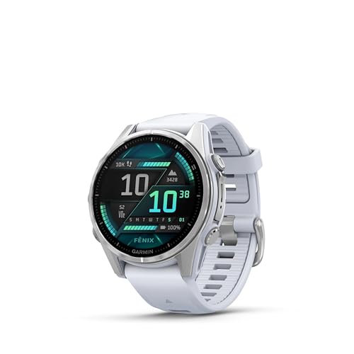 Garmin fēnix® 8 43mm Whitestone Premium Multisport Smartwatch AMOLED Display Deal