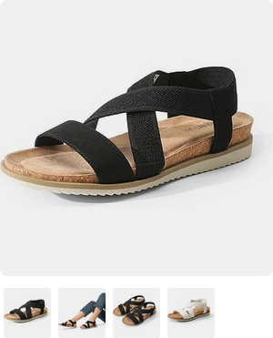 Dream Pairs Women's Open Toe Low Wedge Sandals (3 colors) Deal