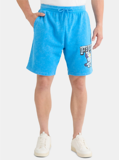 Bluey Men's Fleece Shorts 9" Inseam