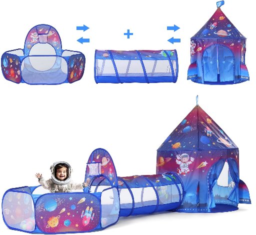 Yexmas 3-in-1 Kids Play Tent and Tunnels