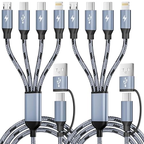 4-in-1 Multi Charging Cable with USB-A and USB-C Universal Connectors