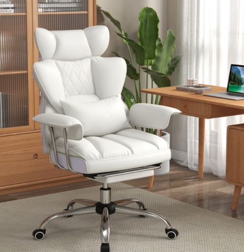 Costway PU Leather High Back Executive Office Chair 400lb Capacity