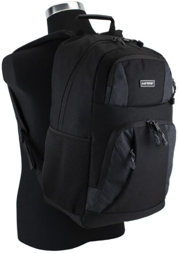 Eastsport Unisex Fusion Dome Backpack, Black