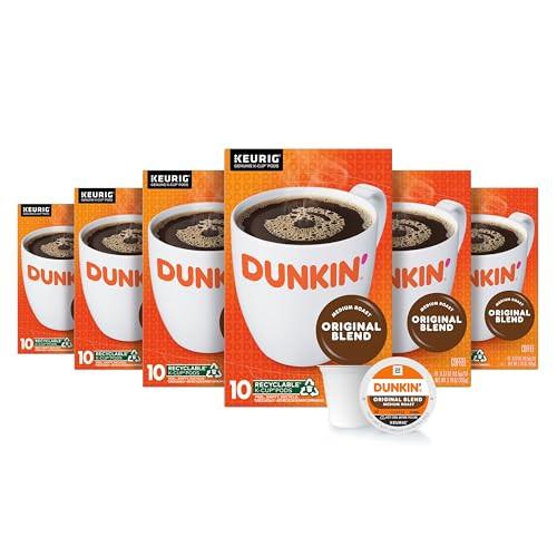Dunkin' Original Blend Medium Roast Coffee 60-Count K-Cup Pods