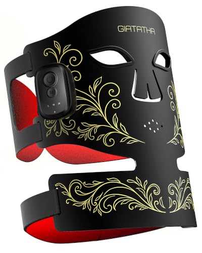 GIATATHA Wireless Red Light Therapy Mask for Face & Neck