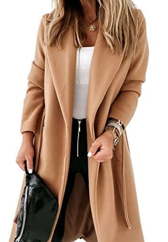 Women's Classic Collar Belted Jacket