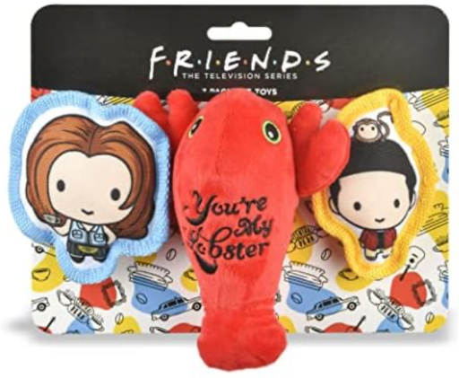 Friends 3-Piece You're My Lobster Plush Squeaker Dog Toy Set Deal
