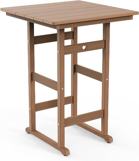 Orbcove Patio Bar Table and Adirondack Chairs