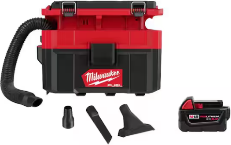 Milwaukee M18 FUEL PACKOUT 2.5 Gal. Wet/Dry Vacuum with 5.0 Ah Battery Deal