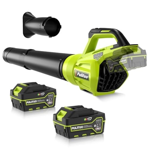 500CFM Poweful Leaf Blower Cordless with 2 Batteries Deal