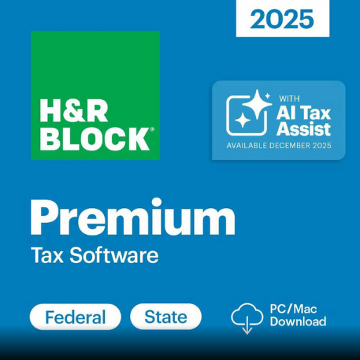 H&R Block Tax Software Premium 2025 PC/Mac Download Deal