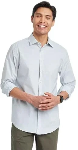 Goodfellow & Co Men's Performance Button Down Dress Shirt Long Sleeve Deal