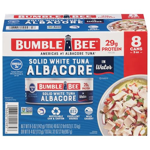 Bumble Bee Solid White Albacore Tuna in Water 5 oz Can (8-Pack)