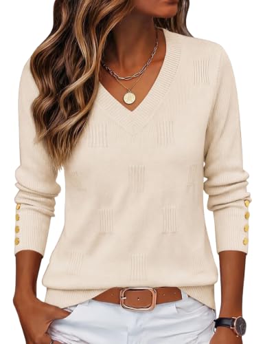 Zeagoo Women's V-Neck Lightweight Sweater Deal
