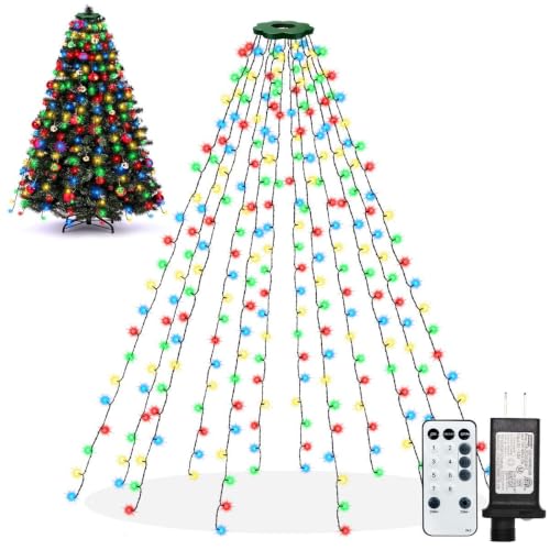 Christmas Tree Lights 6.6FT 240 LED Multicolor