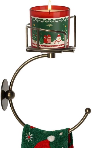 Hand Towel with Candle Holder