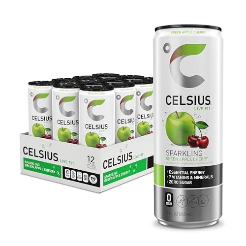 CELSIUS Sparkling Cherry Lime Functional Essential Energy Drink 12-Pack