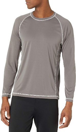 Amazon Essentials Men's Long-Sleeve UPF 50 Swim Tee (Select Colors) 