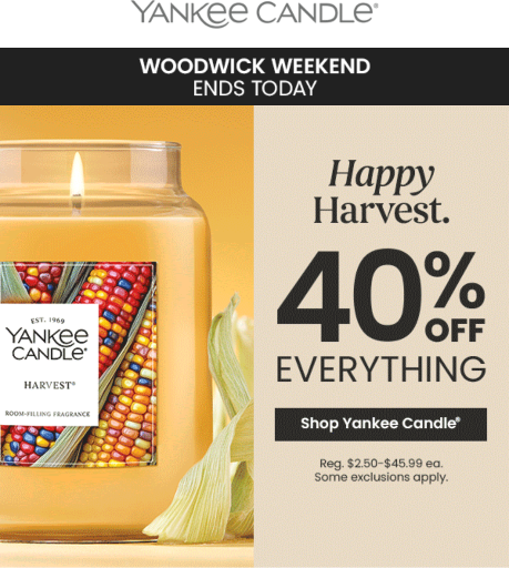 Yankee Candle Sitewide Sale Deal