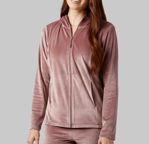 Women's Soft Velour Hooded Full-Zip - Many Colors