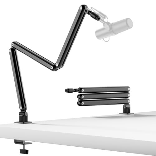 TODI Desk Mic Boom Arm w/ Cable Channel