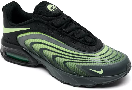 Nike Men's Air Max Fire Casual Sneakers (Black/Lime) Deal