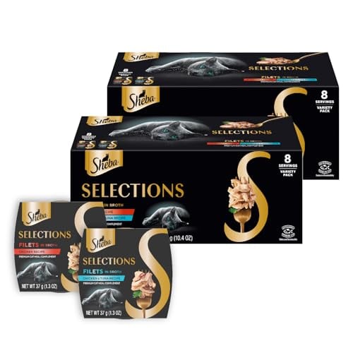 Sheba Selections Filets Wet Cat Food Complement 16-Pack Deal