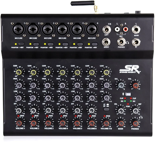 Stage Right by Monoprice ix8B 8-Channel Live Sound Recording Mixer Deal