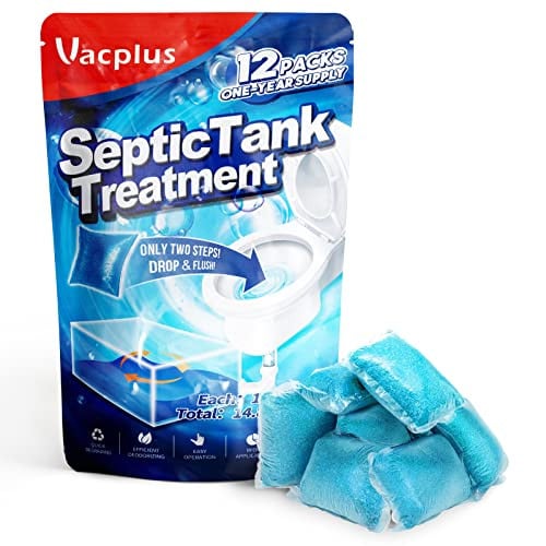Vacplus Septic Tank Dissolvable Treatment Packs 12-Count Deal