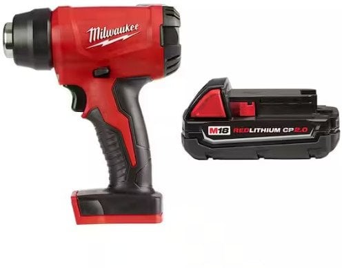 Milwaukee M18 Compact Heat Gun with (1) 2Ah Battery Deal